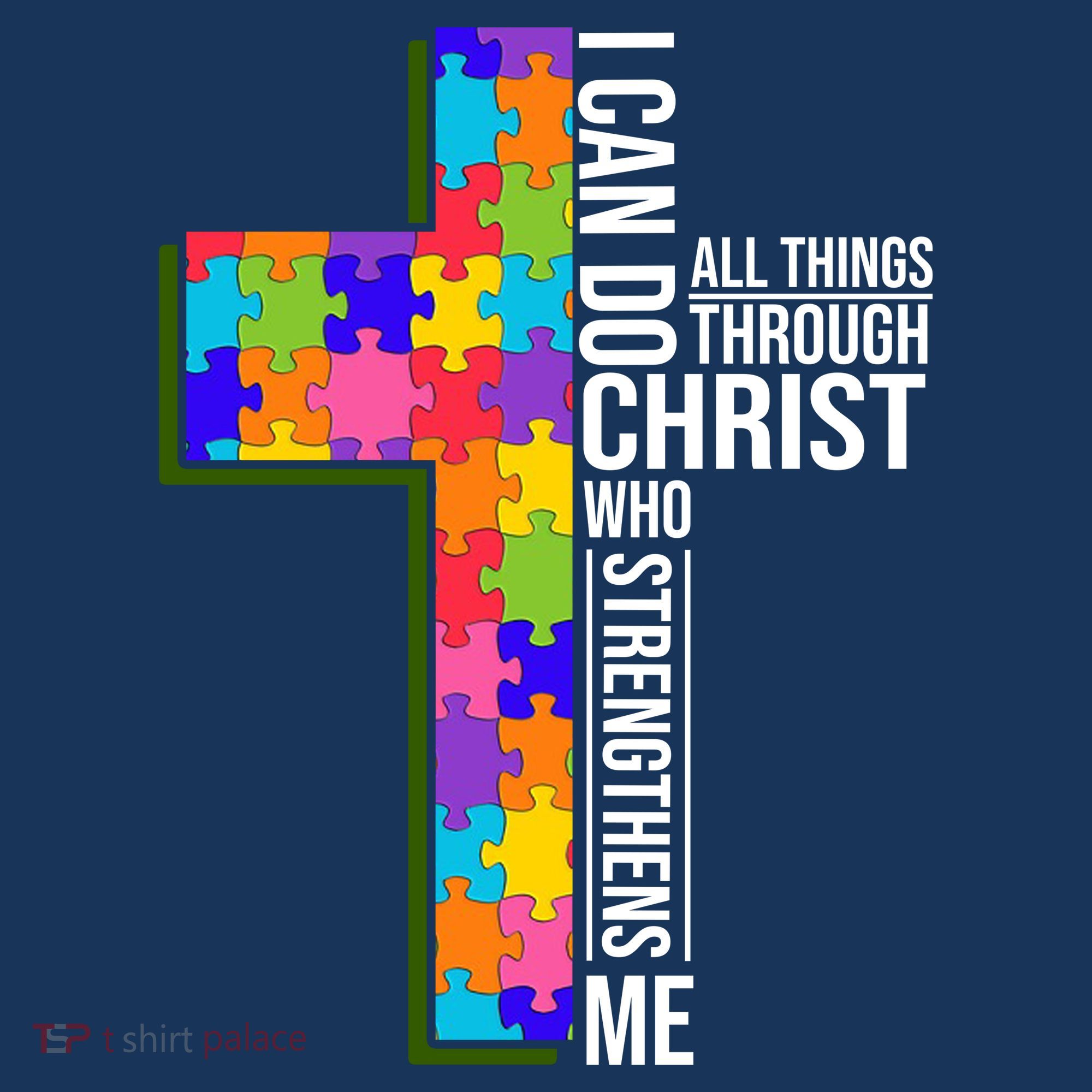 Can Do All Things Through Christ Autism Awareness Visor