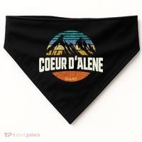 Coeur D Alene Gift Idaho Cool USA-Made Doggie Bandana thumb 0