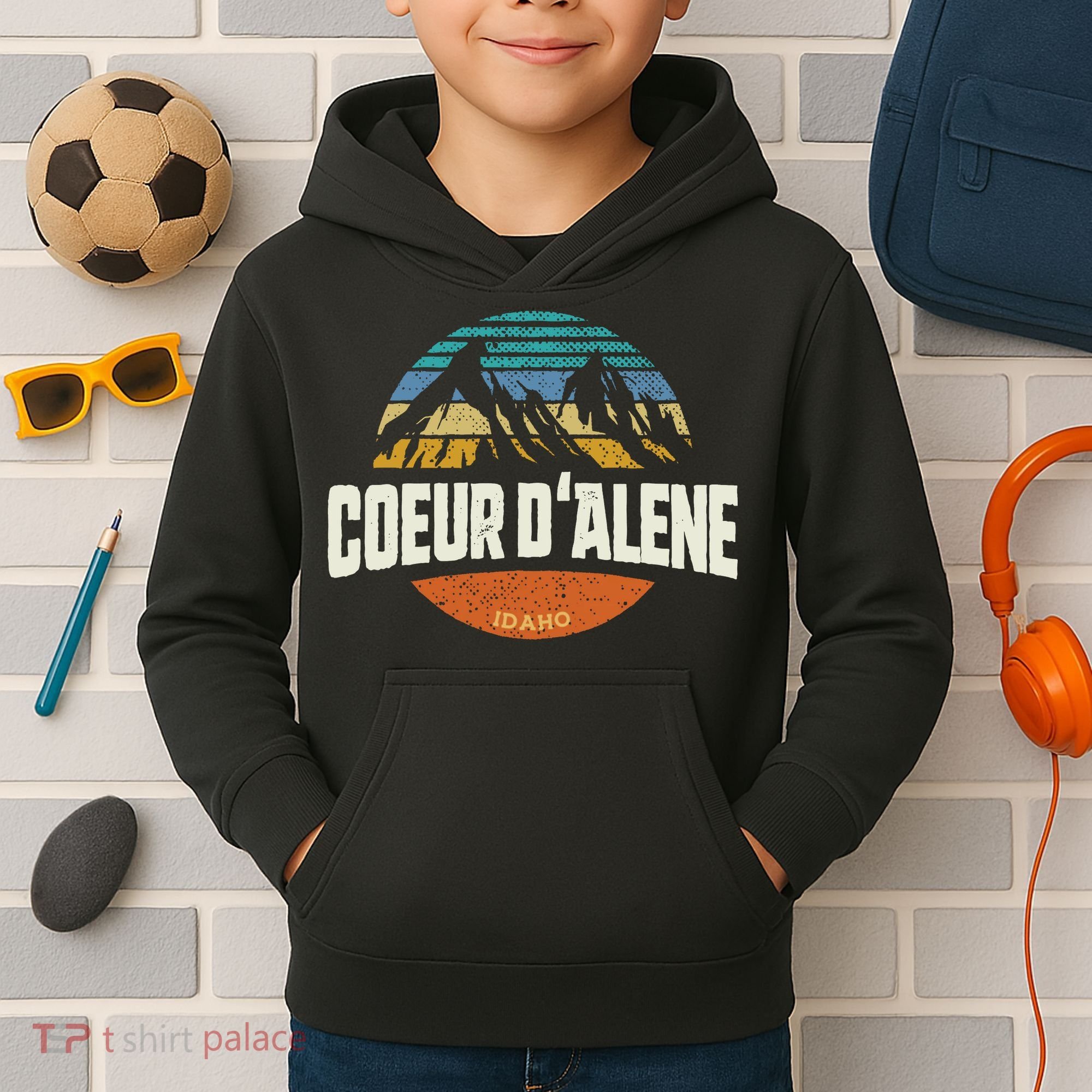 Coeur D Alene Gift Idaho Cool Kids Hoodie