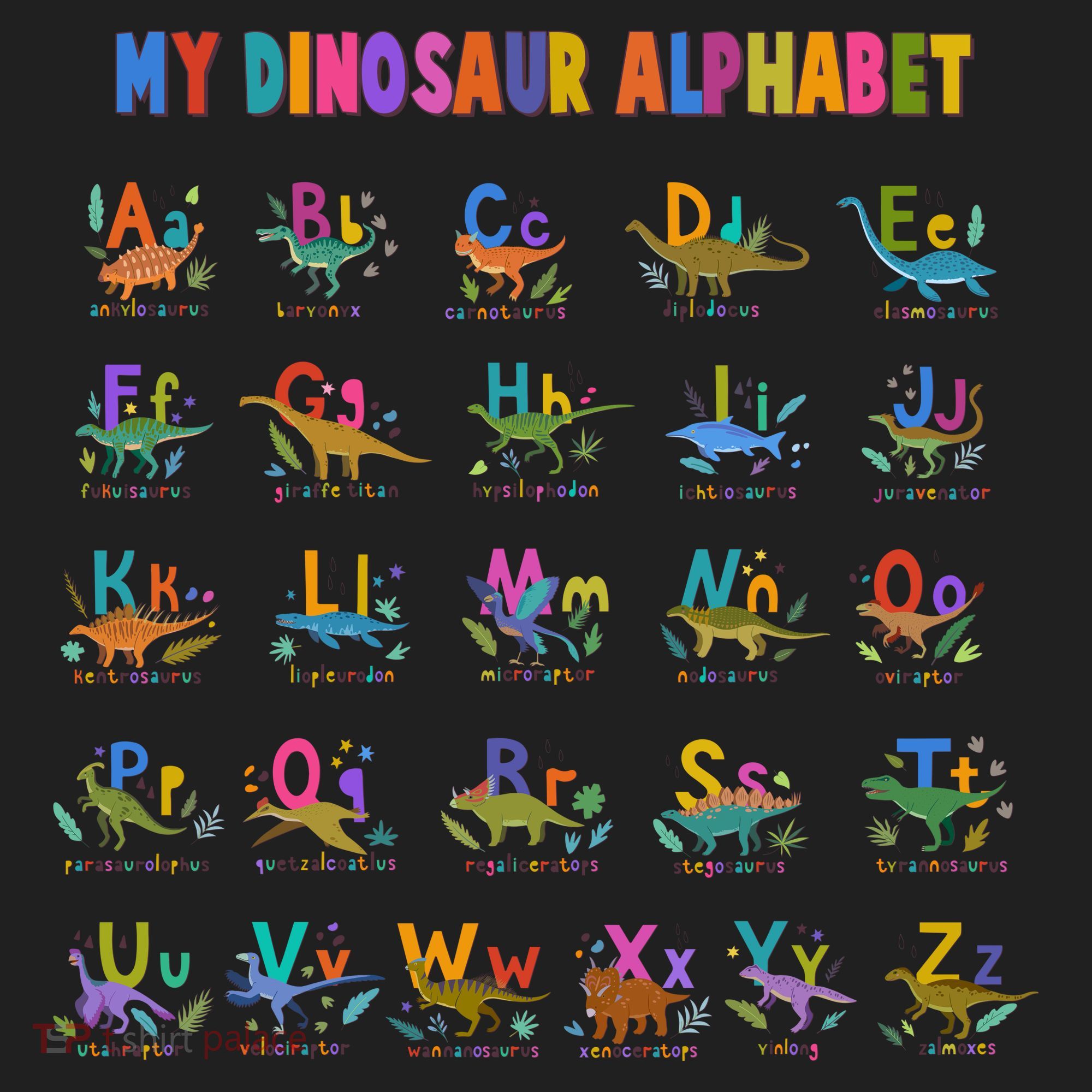 Cool Dinosaur Alphabet Back To School Women's Sweatshirt