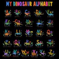 Cool Dinosaur Alphabet Back To School Bucket Hat thumb 4