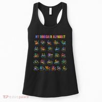 Cool Dinosaur Alphabet Back To School Women's Tank Top thumb 0
