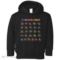 Cool Dinosaur Alphabet Back To School Toddler Hoodie thumb 0