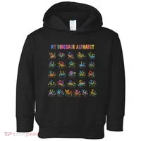 Cool Dinosaur Alphabet Back To School Toddler Hoodie thumb 0