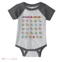 Cool Dinosaur Alphabet Back To School Infant Baby Jersey Bodysuit thumb 0