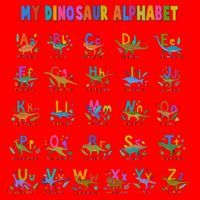 Cool Dinosaur Alphabet Back To School Santa Hat thumb 1