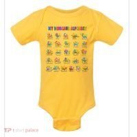 Cool Dinosaur Alphabet Back To School Baby Bodysuit thumb 0