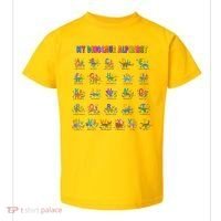 Cool Dinosaur Alphabet Back To School Toddler T-Shirt thumb 0