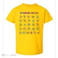 Cool Dinosaur Alphabet Back To School Toddler T-Shirt thumb 0