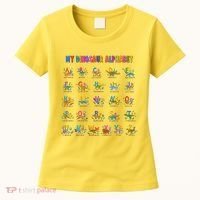Cool Dinosaur Alphabet Back To School Women's T-Shirt thumb 0