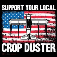 Crop Duster American Flag Support Your Local Crop Duster Women's T-Shirt thumb 6