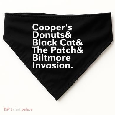 CooperS Donuts & Black Cat & The Patch USA-Made Doggie Bandana