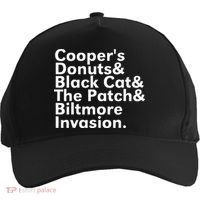 CooperS Donuts & Black Cat & The Patch Five-Panel Snapback Cap thumb 0