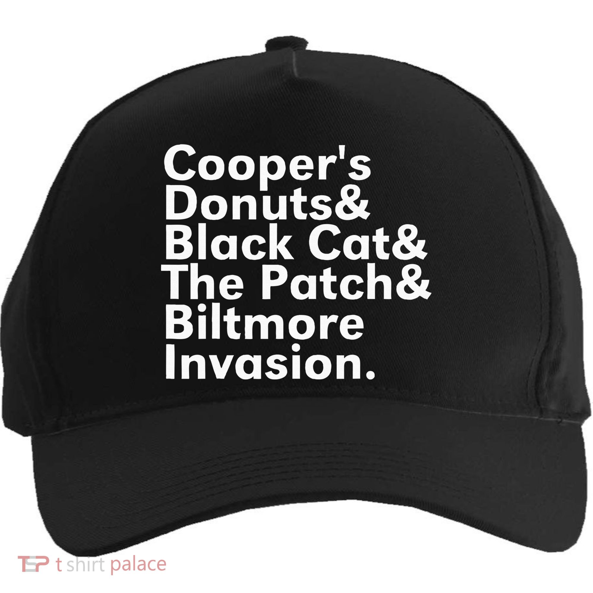 CooperS Donuts & Black Cat & The Patch Five-Panel Snapback Cap