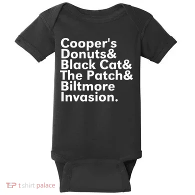CooperS Donuts & Black Cat & The Patch Baby Bodysuit