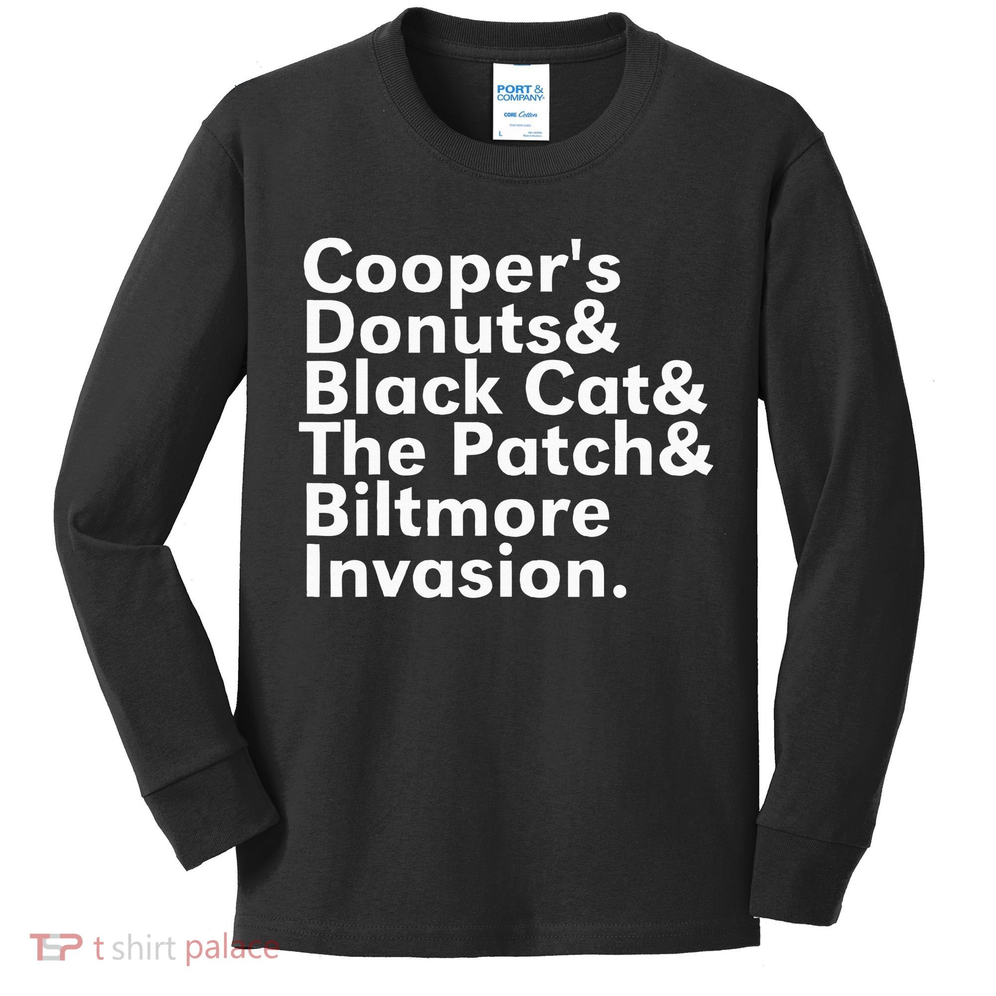 CooperS Donuts & Black Cat & The Patch Kids Long Sleeve Shirt