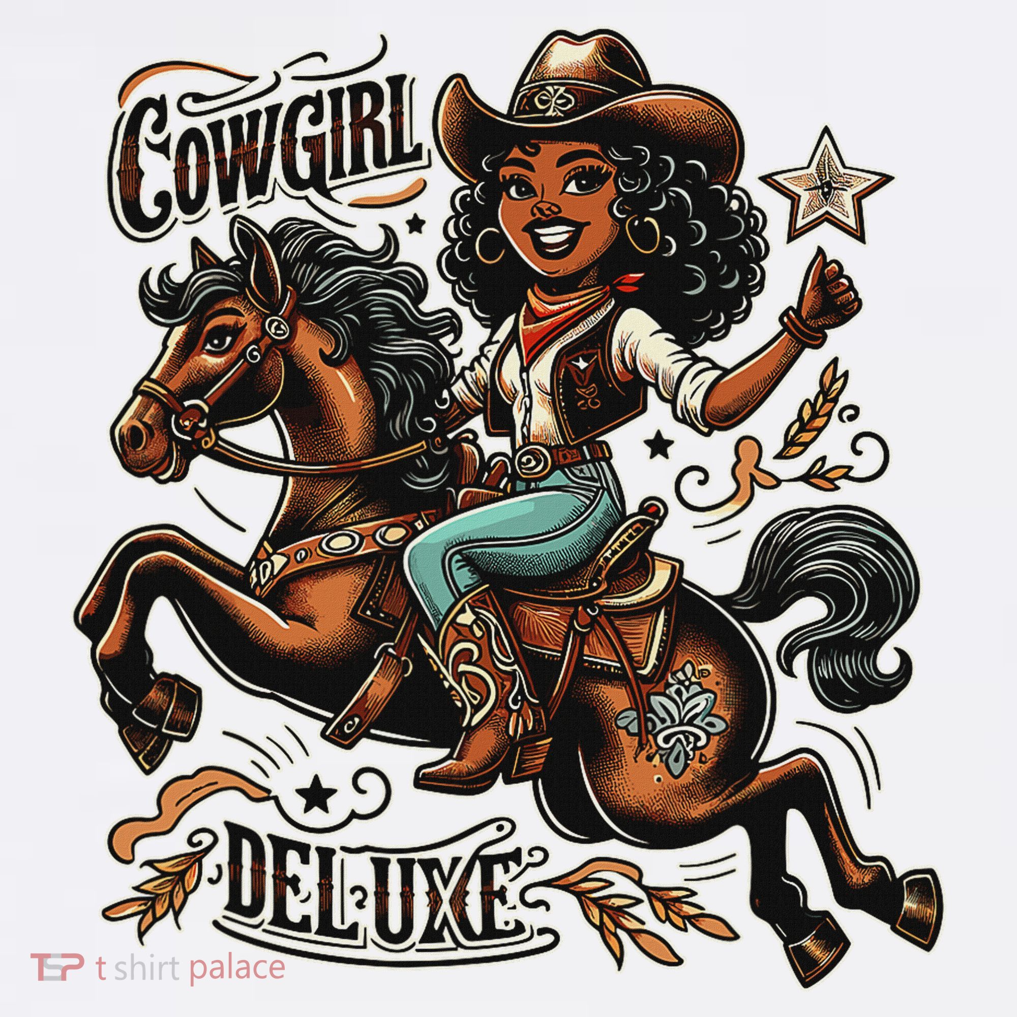 Cowgirl Deluxe, Black Cowgirl, Women, And Ns Women's Hoodie