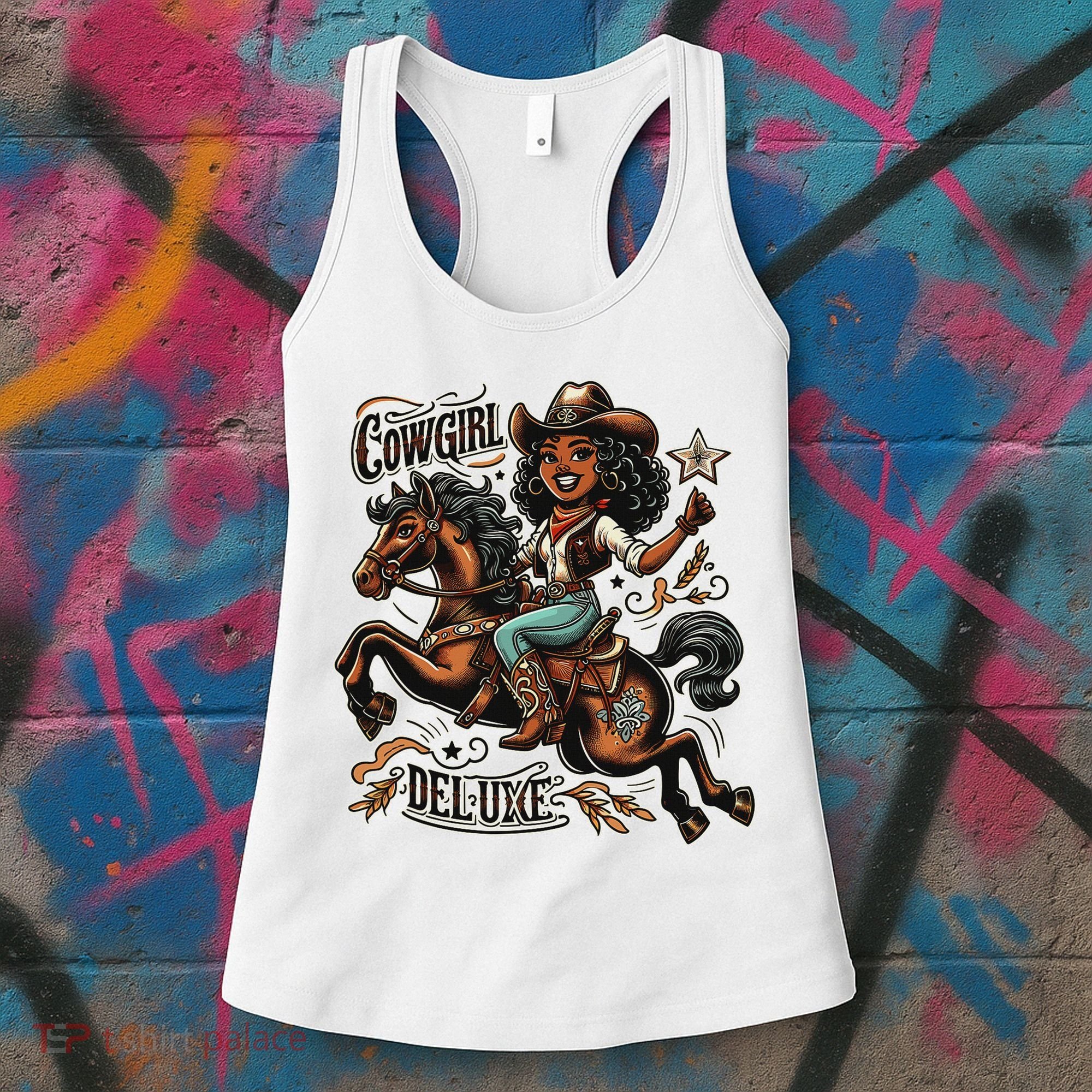 Cowgirl Deluxe, Black Cowgirl, Women, And Ns Women's Tank Top