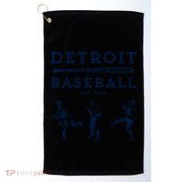 Classic Detroit Baseball Fan Retro Funny Gift Golf Towel thumb 0