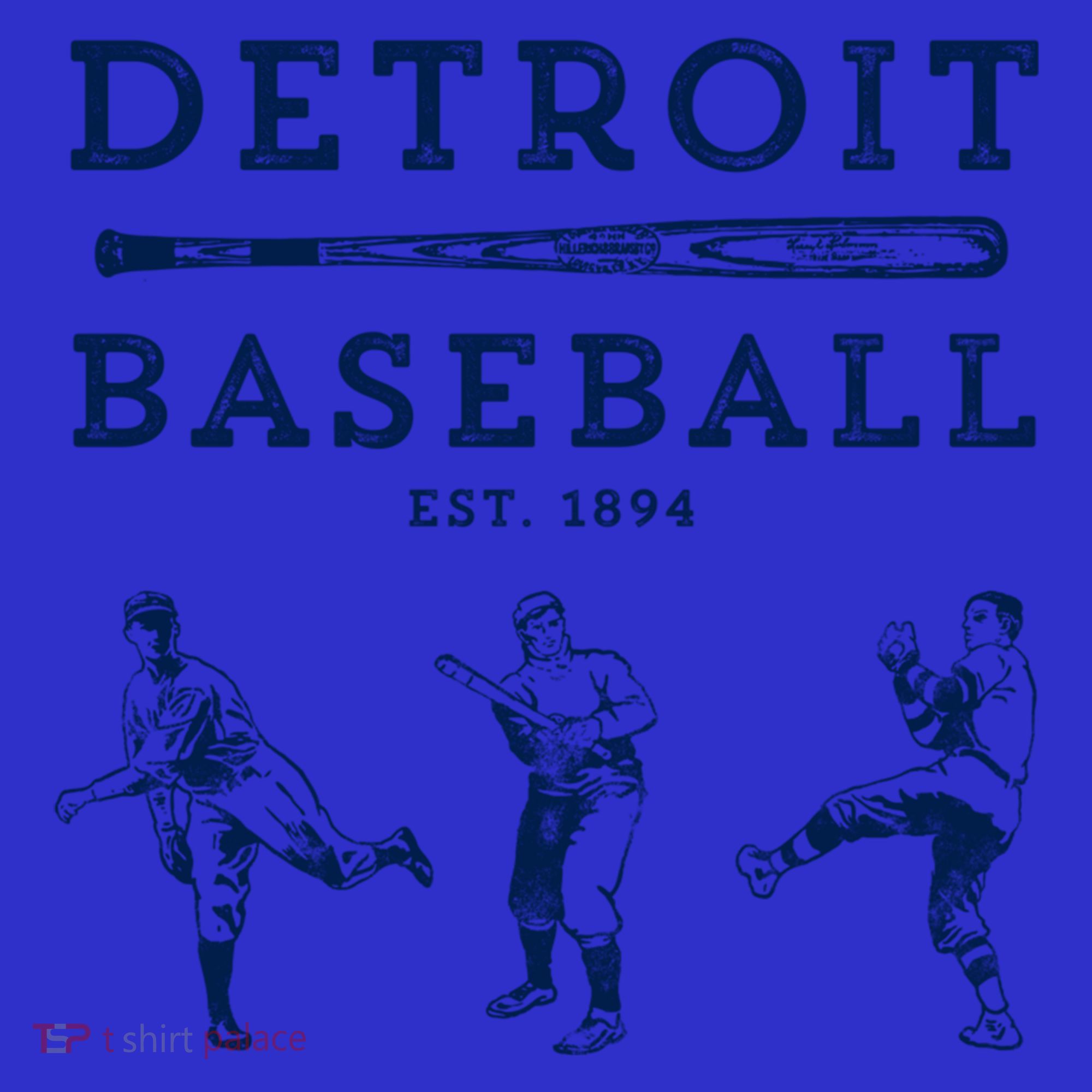 Classic Detroit Baseball Fan Retro Funny Gift Long Sleeve Shirt