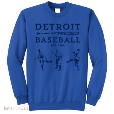 Classic Detroit Baseball Fan Retro Funny Gift Sweatshirt