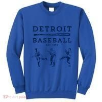 Classic Detroit Baseball Fan Retro Funny Gift Sweatshirt thumb 0