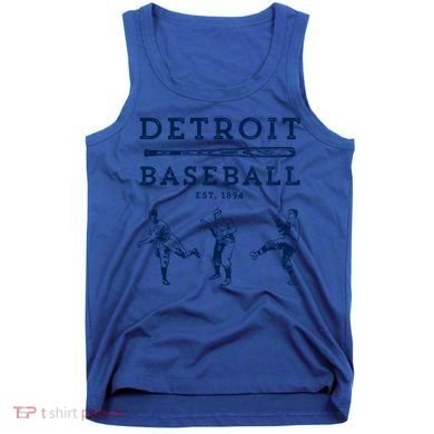 Classic Detroit Baseball Fan Retro Funny Gift Tank Top