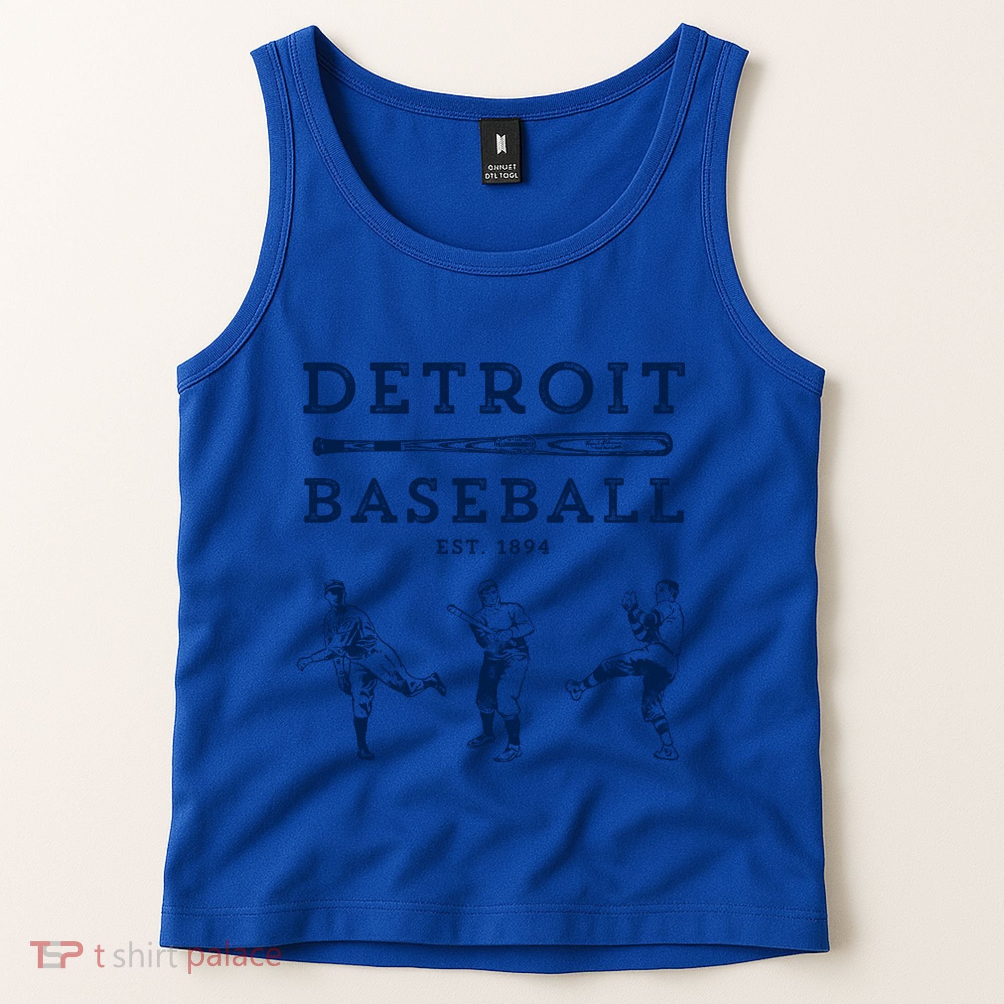 Classic Detroit Baseball Fan Retro Funny Gift Tank Top