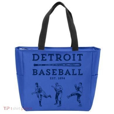 Classic Detroit Baseball Fan Retro Funny Gift Tote Bag