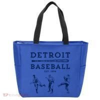 Classic Detroit Baseball Fan Retro Funny Gift Tote Bag thumb 0