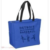 Classic Detroit Baseball Fan Retro Funny Gift Tote Bag thumb 2