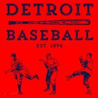 Classic Detroit Baseball Fan Retro Funny Gift Santa Hat thumb 1