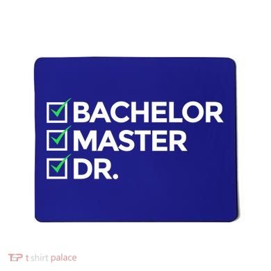 Cool Doctorate Bachelor Doctors Masters Degree Cute Gift Mousepad