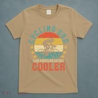 Cycling Dad Bike Rider & Cyclist Fathers Day T-Shirt thumb 5