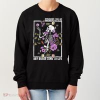 Christian Dry Bones Come To Life Floral Skeleton Women's Sweatshirt thumb 0