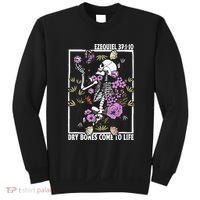 Christian Dry Bones Come To Life Floral Skeleton Sweatshirt thumb 0