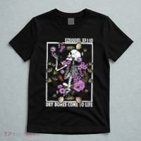 Christian Dry Bones Come To Life Floral Skeleton T-Shirt thumb 5