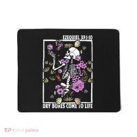 Christian Dry Bones Come To Life Floral Skeleton Mousepad thumb 0