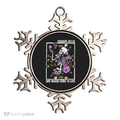 Christian Dry Bones Come To Life Floral Skeleton Ornament