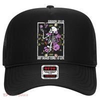 Christian Dry Bones Come To Life Floral Skeleton Hat thumb 0