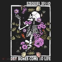 Christian Dry Bones Come To Life Floral Skeleton Hat thumb 2