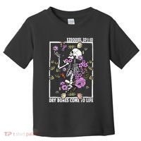 Christian Dry Bones Come To Life Floral Skeleton Toddler T-Shirt thumb 0