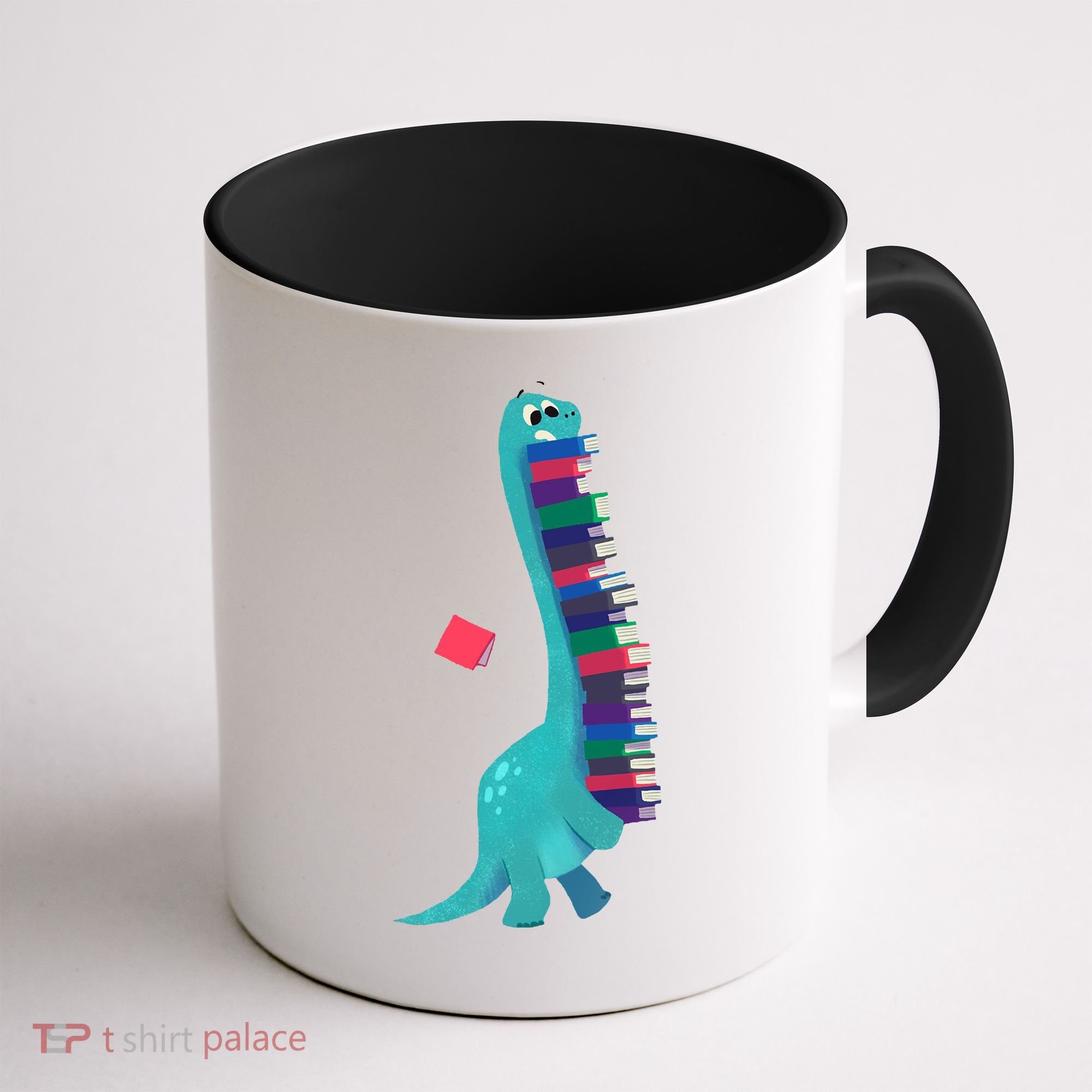 Cute Dinosaur Book Reading Readasaurus Coffee Mug
