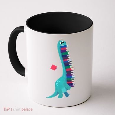 Cute Dinosaur Book Reading Readasaurus Coffee Mug