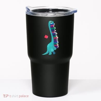 Cute Dinosaur Book Reading Readasaurus Tumbler