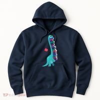 Cute Dinosaur Book Reading Readasaurus Hoodie thumb 0