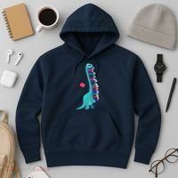 Cute Dinosaur Book Reading Readasaurus Hoodie thumb 3