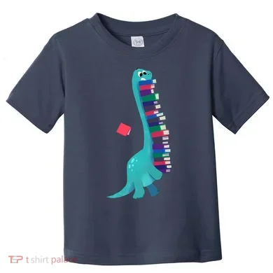 Cute Dinosaur Book Reading Readasaurus Toddler T-Shirt