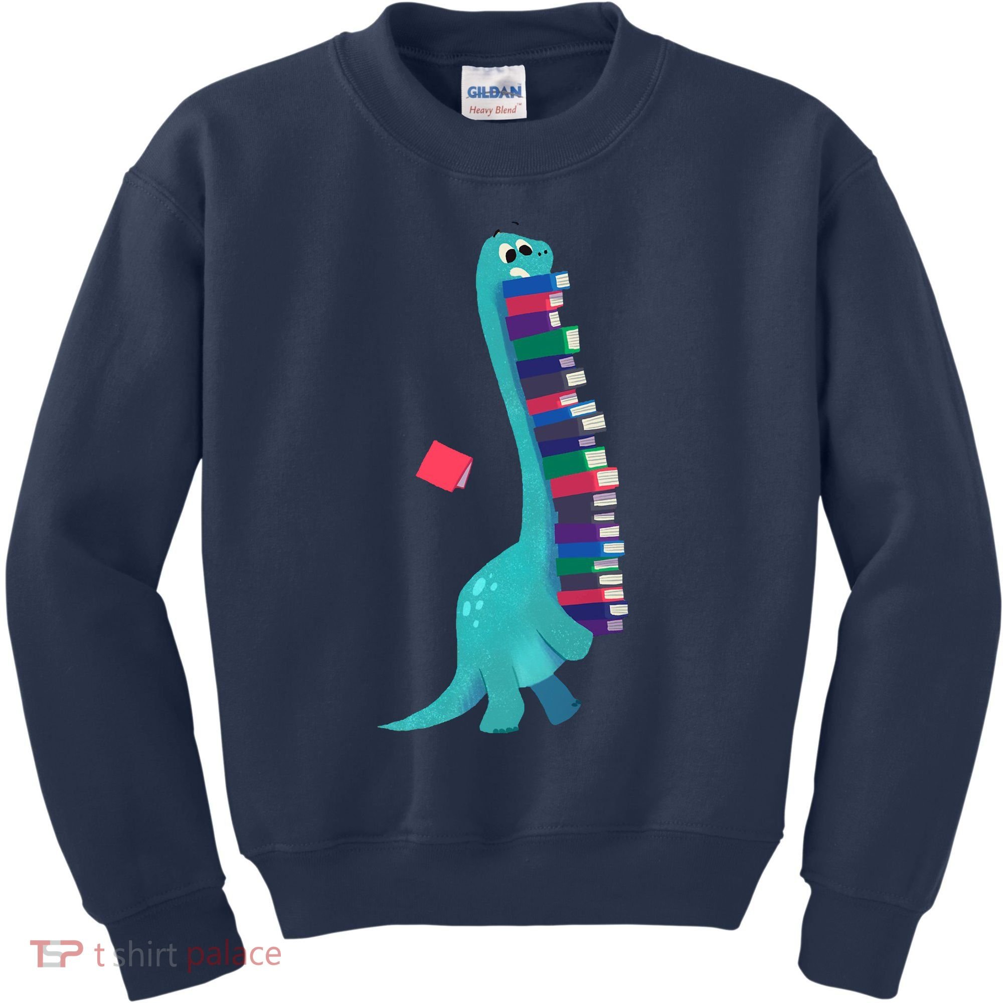 Cute Dinosaur Book Reading Readasaurus Kids Sweatshirt