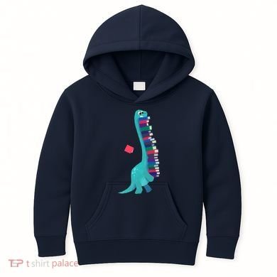 Cute Dinosaur Book Reading Readasaurus Kids Hoodie